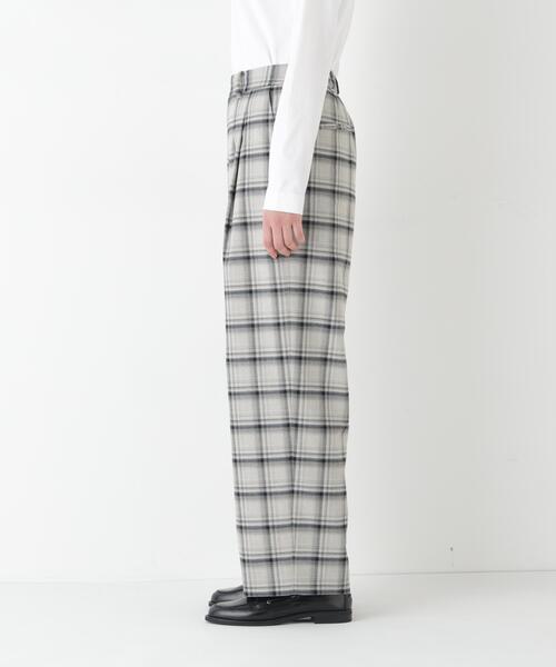 human woman(ヒューマンウーマン)の「◆TRチェックタックワイドテーパードパンツ(その他パンツ・レディース・ダークインディゴブルー/ブラック系その他3・MEDIUM)」の17枚目の写真