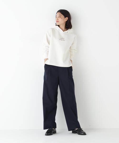 human woman(ヒューマンウーマン)の「◆TRチェックタックワイドテーパードパンツ(その他パンツ・レディース・ダークインディゴブルー/ブラック系その他3・MEDIUM)」の10枚目の写真