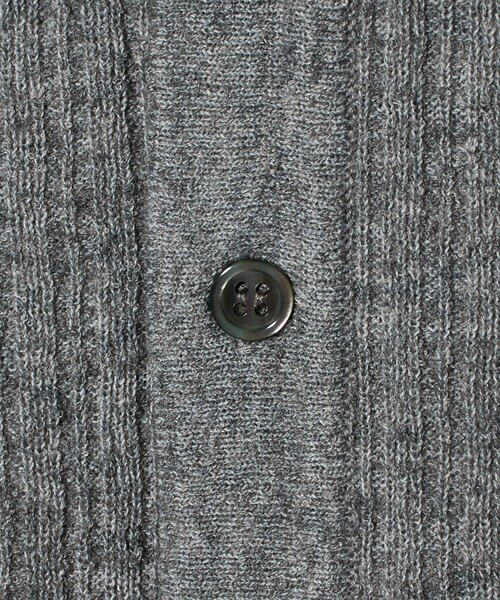 crepuscule(クレプスキュール)の「<crepuscule> PL CARDIGAN/カーディガン(カーディガン/ボレロ・メンズ・グレー系/ダークブラウン・2/1)」の9枚目の写真