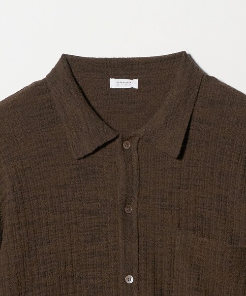 crepuscule(クレプスキュール)の「<crepuscule> PL CARDIGAN/カーディガン(カーディガン/ボレロ・メンズ・グレー系/ダークブラウン・2/1)」の6枚目の写真