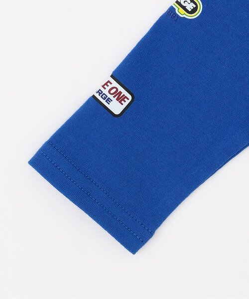 XLARGE KIDS(エクストララージキッズ)の「袖ロゴワッペン風プリントOG長袖2WAYオール(ロンパース・キッズ・ブルー/ブラック/トップグレー・50-70cm)」の8枚目の写真