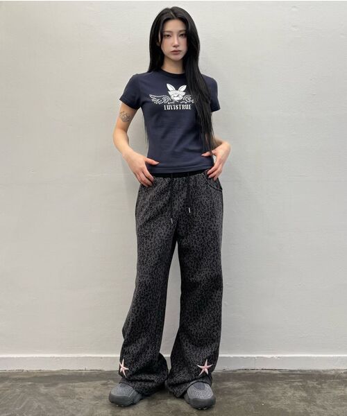 LUVISTRUE(ラヴイズトゥルー)の「IM ポケット トレーニングパンツ(チャコール)(スウェットパンツ・レディース・ネイビー/チャコール・FREE)」の13枚目の写真