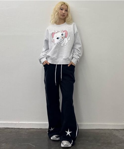 LUVISTRUE(ラヴイズトゥルー)の「IM ポケット トレーニングパンツ(チャコール)(スウェットパンツ・レディース・ネイビー/チャコール・FREE)」の3枚目の写真