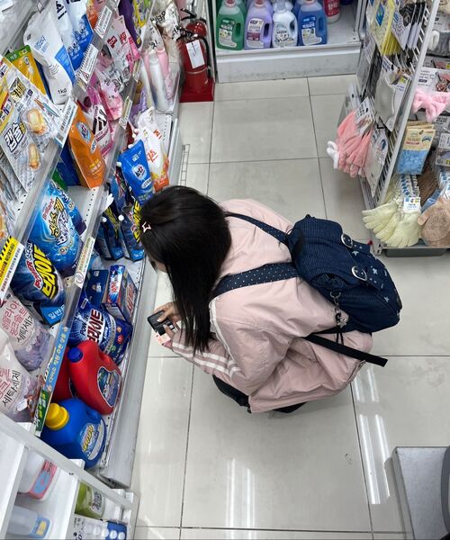 LUVISTRUE(ラヴイズトゥルー)の「IM ポケット トレーニングパンツ(チャコール)(スウェットパンツ・レディース・ネイビー/チャコール・FREE)」の5枚目の写真