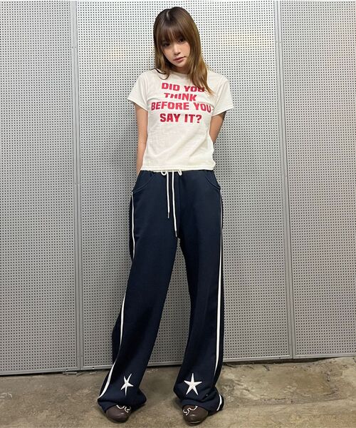 LUVISTRUE(ラヴイズトゥルー)の「IM ポケット トレーニングパンツ(チャコール)(スウェットパンツ・レディース・ネイビー/チャコール・FREE)」の7枚目の写真