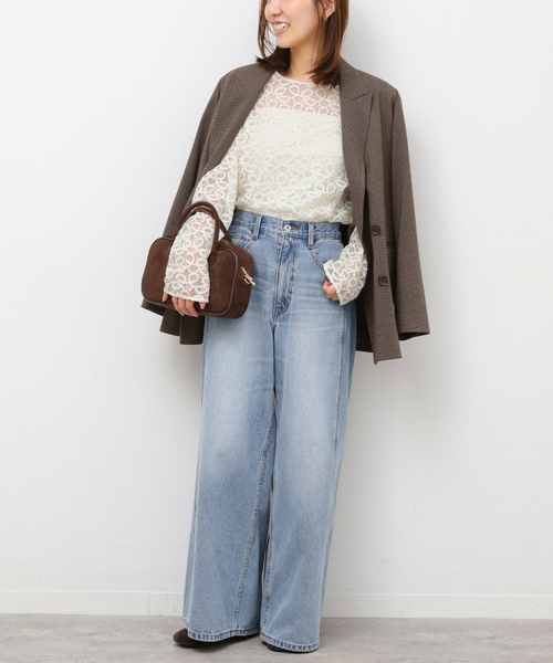 JOURNAL STANDARD relume(ジャーナルスタンダード レリューム)の「《追加2》ラッセルレース2WAYプルオーバー(Tシャツ/カットソー・レディース・アイボリー・FREE)」の6枚目の写真