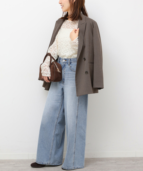 JOURNAL STANDARD relume(ジャーナルスタンダード レリューム)の「《追加2》ラッセルレース2WAYプルオーバー(Tシャツ/カットソー・レディース・アイボリー・FREE)」の7枚目の写真