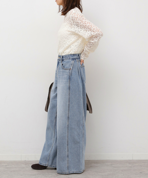 JOURNAL STANDARD relume(ジャーナルスタンダード レリューム)の「《追加2》ラッセルレース2WAYプルオーバー(Tシャツ/カットソー・レディース・アイボリー・FREE)」の9枚目の写真