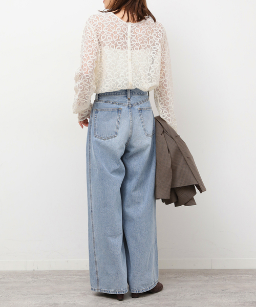 JOURNAL STANDARD relume(ジャーナルスタンダード レリューム)の「《追加2》ラッセルレース2WAYプルオーバー(Tシャツ/カットソー・レディース・アイボリー・FREE)」の10枚目の写真