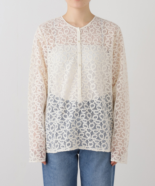 JOURNAL STANDARD relume(ジャーナルスタンダード レリューム)の「《追加2》ラッセルレース2WAYプルオーバー(Tシャツ/カットソー・レディース・アイボリー・FREE)」の14枚目の写真