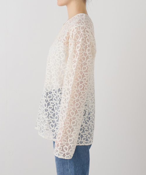 JOURNAL STANDARD relume(ジャーナルスタンダード レリューム)の「《追加2》ラッセルレース2WAYプルオーバー(Tシャツ/カットソー・レディース・アイボリー・FREE)」の15枚目の写真