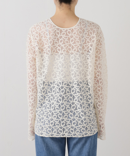 JOURNAL STANDARD relume(ジャーナルスタンダード レリューム)の「《追加2》ラッセルレース2WAYプルオーバー(Tシャツ/カットソー・レディース・アイボリー・FREE)」の17枚目の写真
