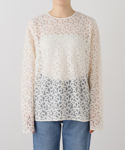 JOURNAL STANDARD relume(ジャーナルスタンダード レリューム)の「《追加2》ラッセルレース2WAYプルオーバー(Tシャツ/カットソー・レディース・アイボリー・FREE)」の18枚目の写真