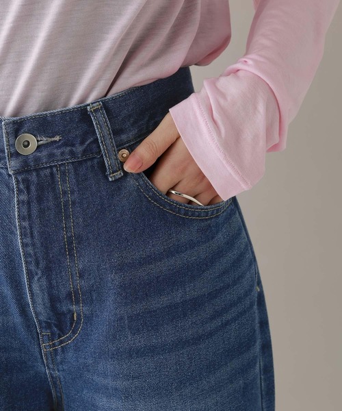 RAGEBLUE（レイジブルー）の「カットオフストレートデニムパンツ（デニムパンツ・レディース・ブルー・MEDIUM/LARGE）」の14枚目の写真