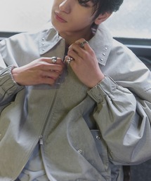 Confirm | Peach Brushed Studded Blouson / ピーチ起毛スタッズブルゾン メンズ レディース ユニセックス 【Confirm】(ブルゾン)