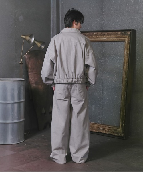 Confirm（コンファーム）の「Peach Brushed Studded Blouson / ピーチ起毛スタッズブルゾン メンズ レディース ユニセックス 【Confirm】（ブルゾン・メンズ・ブラック/カーキ/グレー/ラベンダー・M/L）」の16枚目の写真