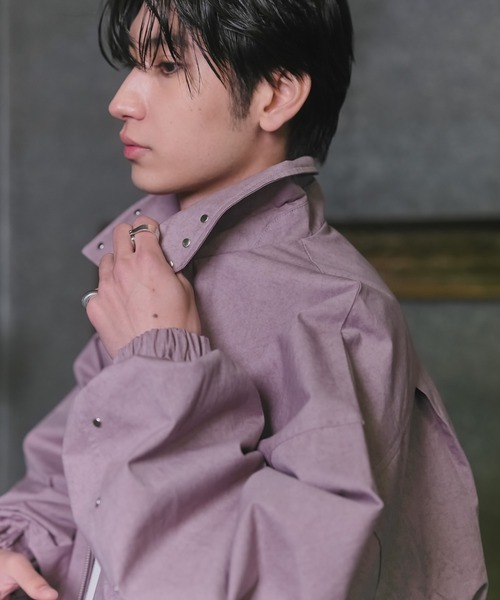 Confirm（コンファーム）の「Peach Brushed Studded Blouson / ピーチ起毛スタッズブルゾン メンズ レディース ユニセックス 【Confirm】（ブルゾン・メンズ・ブラック/カーキ/グレー/ラベンダー・M/L）」の19枚目の写真