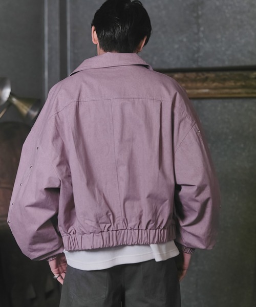 Confirm（コンファーム）の「Peach Brushed Studded Blouson / ピーチ起毛スタッズブルゾン メンズ レディース ユニセックス 【Confirm】（ブルゾン・メンズ・ブラック/カーキ/グレー/ラベンダー・M/L）」の20枚目の写真