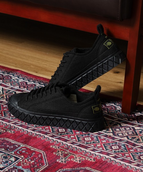 PALLADIUM(パラディウム)の「PALLA ACE LO MERINO パラ エース ロー メリノ 厚底スニーカー(スニーカー・メンズ・グレー/ブラック/グリーン×ピンク・23.5cm/22.5cm/28cm/27.5cm/27cm/26.5cm/25cm/24cm/24.5cm/29cm/26cm/25.5cm)」の5枚目の写真