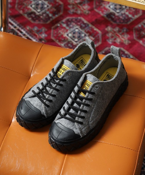 PALLADIUM(パラディウム)の「PALLA ACE LO MERINO パラ エース ロー メリノ 厚底スニーカー(スニーカー・メンズ・グレー/ブラック/グリーン×ピンク・23.5cm/22.5cm/28cm/27.5cm/27cm/26.5cm/25cm/24cm/24.5cm/29cm/26cm/25.5cm)」の10枚目の写真