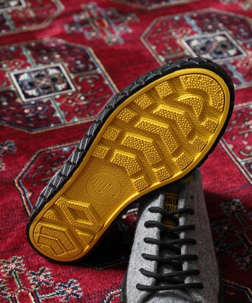 PALLADIUM(パラディウム)の「PALLA ACE LO MERINO パラ エース ロー メリノ 厚底スニーカー(スニーカー・メンズ・グレー/ブラック/グリーン×ピンク・23.5cm/22.5cm/28cm/27.5cm/27cm/26.5cm/25cm/24cm/24.5cm/29cm/26cm/25.5cm)」の20枚目の写真