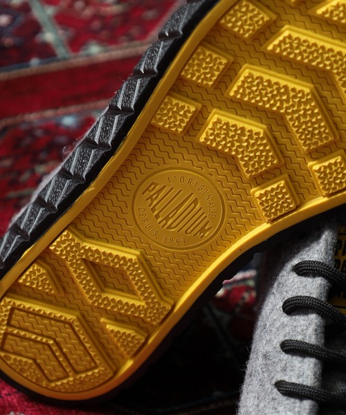 PALLADIUM(パラディウム)の「PALLA ACE LO MERINO パラ エース ロー メリノ 厚底スニーカー(スニーカー・メンズ・グレー/ブラック/グリーン×ピンク・23.5cm/22.5cm/28cm/27.5cm/27cm/26.5cm/25cm/24cm/24.5cm/29cm/26cm/25.5cm)」の21枚目の写真