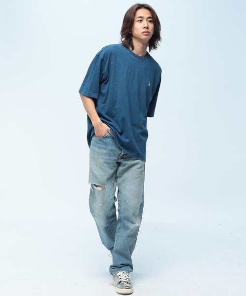 U.S. POLO ASSN.(ユーエスポロアッスン)の「U.S. POLO ASSN. (ユーエスポロアッスン) Tシャツ クルーネック オーバーシャツ コットン PLM61208(Tシャツ/カットソー・メンズ・アイボリー/ブルー/グレー/ピンク/ダークブルー・LL/M/L)」の9枚目の写真