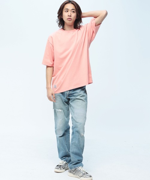 U.S. POLO ASSN.(ユーエスポロアッスン)の「U.S. POLO ASSN. (ユーエスポロアッスン) Tシャツ クルーネック オーバーシャツ コットン PLM61208(Tシャツ/カットソー・メンズ・アイボリー/ブルー/グレー/ピンク/ダークブルー・LL/M/L)」の11枚目の写真