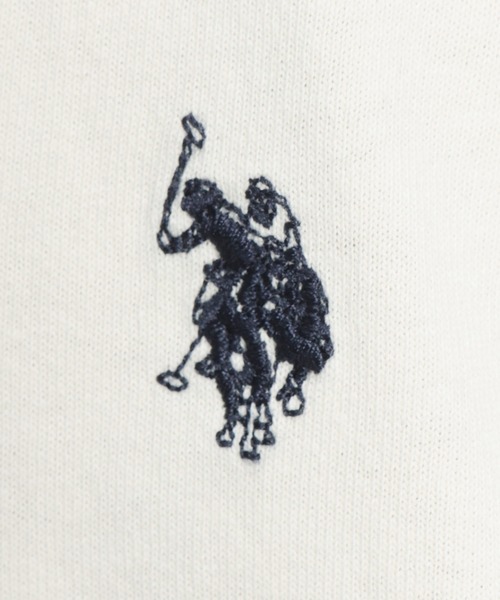 U.S. POLO ASSN.(ユーエスポロアッスン)の「U.S. POLO ASSN. (ユーエスポロアッスン) Tシャツ クルーネック オーバーシャツ コットン PLM61208(Tシャツ/カットソー・メンズ・アイボリー/ブルー/グレー/ピンク/ダークブルー・LL/M/L)」の12枚目の写真