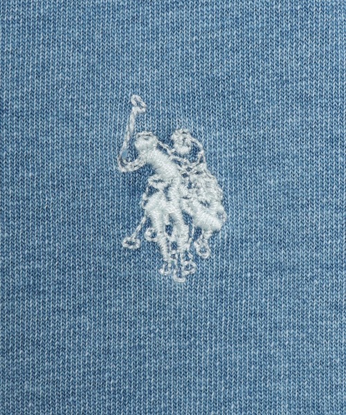 U.S. POLO ASSN.(ユーエスポロアッスン)の「U.S. POLO ASSN. (ユーエスポロアッスン) Tシャツ クルーネック オーバーシャツ コットン PLM61208(Tシャツ/カットソー・メンズ・アイボリー/ブルー/グレー/ピンク/ダークブルー・LL/M/L)」の14枚目の写真