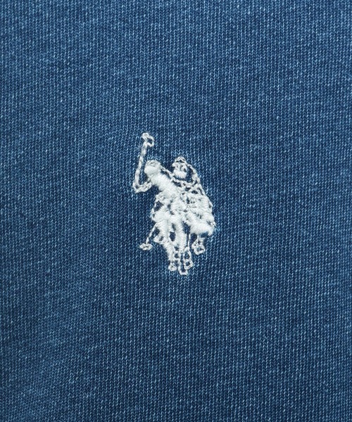 U.S. POLO ASSN.(ユーエスポロアッスン)の「U.S. POLO ASSN. (ユーエスポロアッスン) Tシャツ クルーネック オーバーシャツ コットン PLM61208(Tシャツ/カットソー・メンズ・アイボリー/ブルー/グレー/ピンク/ダークブルー・LL/M/L)」の15枚目の写真