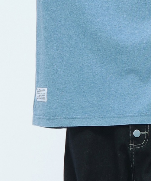 U.S. POLO ASSN.(ユーエスポロアッスン)の「U.S. POLO ASSN. (ユーエスポロアッスン) Tシャツ クルーネック オーバーシャツ コットン PLM61208(Tシャツ/カットソー・メンズ・アイボリー/ブルー/グレー/ピンク/ダークブルー・LL/M/L)」の21枚目の写真