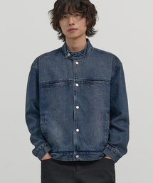 EXCONTAINER（エックスコンテナ）の「クロップフィールドデニムジャケット (WASHED INDIGO)（デニムジャケット）」