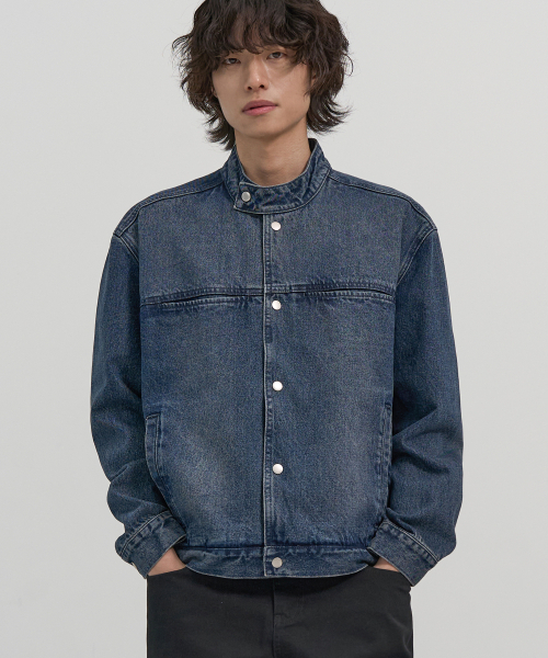 EXCONTAINER(エックスコンテナ)の「クロップフィールドデニムジャケット (WASHED INDIGO)(デニムジャケット・メンズ・その他・MEDIUM/LARGE/X-LARGE)」の1枚目の写真