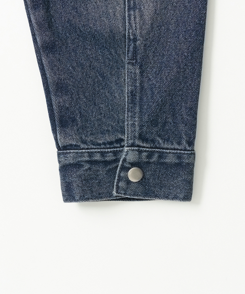 EXCONTAINER(エックスコンテナ)の「クロップフィールドデニムジャケット (WASHED INDIGO)(デニムジャケット・メンズ・その他・MEDIUM/LARGE/X-LARGE)」の2枚目の写真