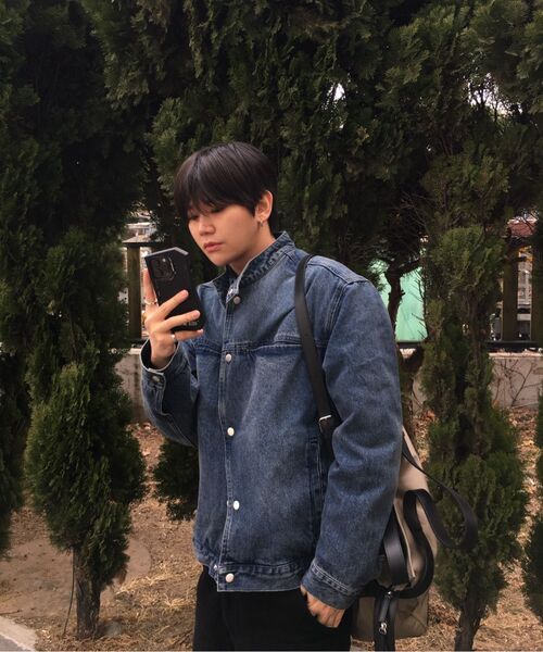 EXCONTAINER(エックスコンテナ)の「クロップフィールドデニムジャケット (WASHED INDIGO)(デニムジャケット・メンズ・その他・MEDIUM/LARGE/X-LARGE)」の6枚目の写真