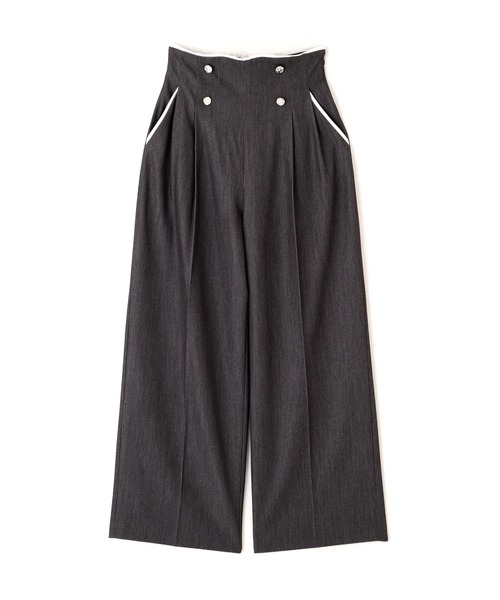 JILL by JILL STUART(ジルバイジルスチュアート)の「パイピングスラックス(その他パンツ・レディース・ネイビー/グレー・MEDIUM/SMALL)」の6枚目の写真