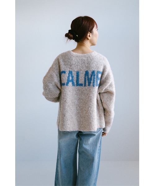 HEART MARKET(ハートマーケット)の「ブークレアソートバックロゴプルオーバー(ニット/セーター・レディース・ピンク/ナチュラル/グレー/サックスブルー・FREE)」の10枚目の写真