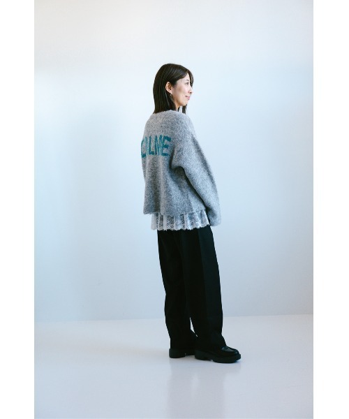 HEART MARKET(ハートマーケット)の「ブークレアソートバックロゴプルオーバー(ニット/セーター・レディース・ピンク/ナチュラル/グレー/サックスブルー・FREE)」の12枚目の写真
