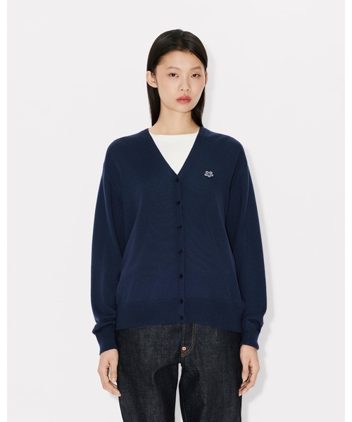 KENZO(ケンゾー)の「'Boke Flower' エンブロイダリー カーディガン イン メリノ ウール(カーディガン/ボレロ・レディース・ブルー系その他4・SMALL)」の3枚目の写真