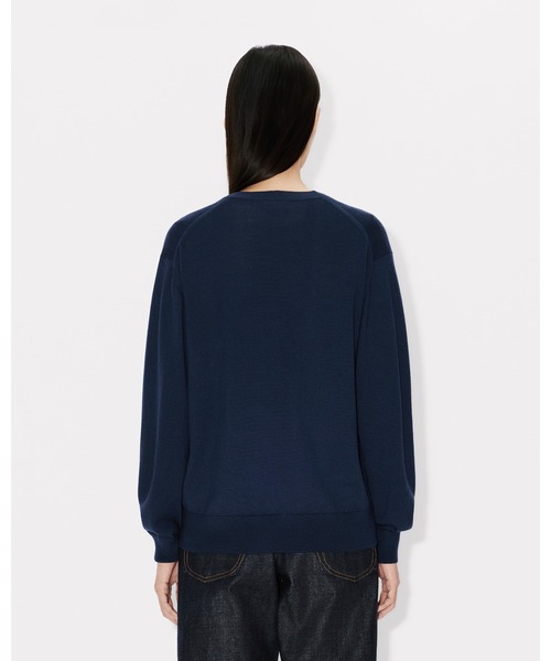 KENZO(ケンゾー)の「'Boke Flower' エンブロイダリー カーディガン イン メリノ ウール(カーディガン/ボレロ・レディース・ブルー系その他4・SMALL)」の4枚目の写真