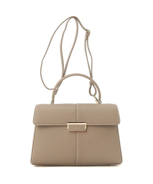 artemis by DIANA（アルテミスバイダイアナ）の「ショルダーベルト付属　2WAYスクエアハンドバッグ（ハンドバッグ・レディース・ブラック/アイボリー/ダークベージュ・FREE）」の10枚目の写真