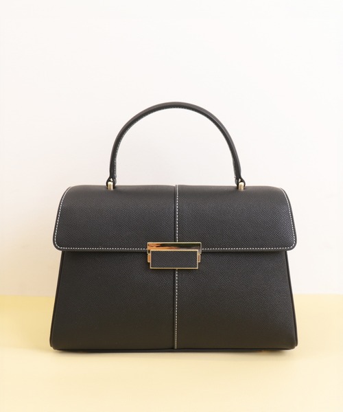 artemis by DIANA（アルテミスバイダイアナ）の「ショルダーベルト付属　2WAYスクエアハンドバッグ（ハンドバッグ・レディース・ブラック/アイボリー/ダークベージュ・FREE）」の18枚目の写真