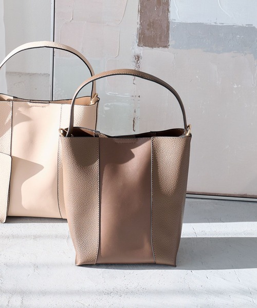 Andemiu（アンデミュウ）の「ポーチツキワンショルダーBAG639654（ショルダーバッグ・レディース・ブラック/アイボリー/チョコ/ピンク・FREE）」の3枚目の写真