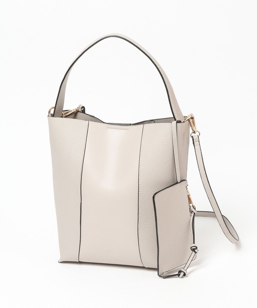 Andemiu（アンデミュウ）の「ポーチツキワンショルダーBAG639654（ショルダーバッグ・レディース・ブラック/アイボリー/チョコ/ピンク・FREE）」の6枚目の写真