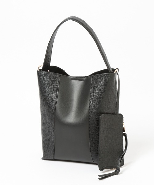 Andemiu（アンデミュウ）の「ポーチツキワンショルダーBAG639654（ショルダーバッグ・レディース・ブラック/アイボリー/チョコ/ピンク・FREE）」の10枚目の写真