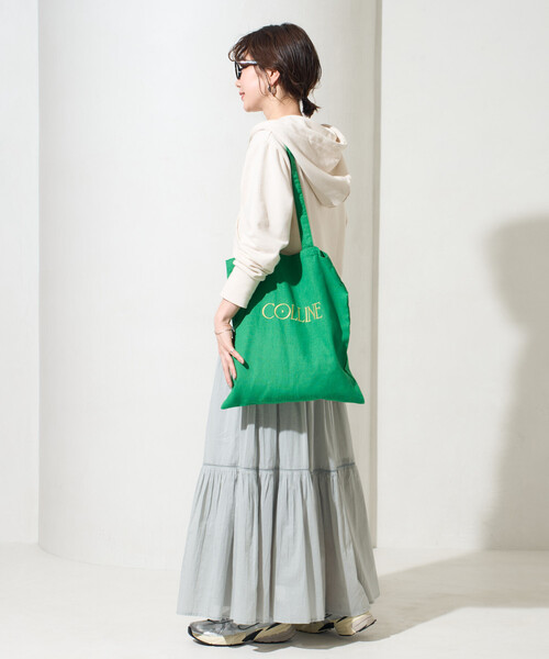 FREAK'S STORE（フリークスストア）の「限定展開　インド ティアード 切り替え スカート（スカート・レディース・ライトグレー/ブラウン/オフホワイト/ブラック/コーラルピンク・SMALL/MEDIUM）」の20枚目の写真