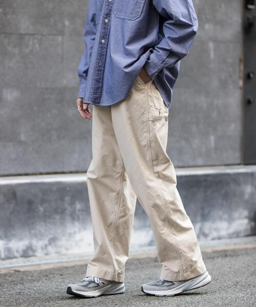 FORK&SPOON（フォークアンドスプーン）の「FORK&SPOON　PEダックペインターパンツ（その他パンツ・メンズ・アイボリー/ネイビー・5/4）」の3枚目の写真