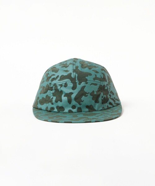 BEAMS PLUS（ビームスプラス）の「5 Panel Long Bill Nylon Rip stop Animal Camo Reflector Print（キャップ・メンズ・グリーン・ONE SIZE）」の7枚目の写真