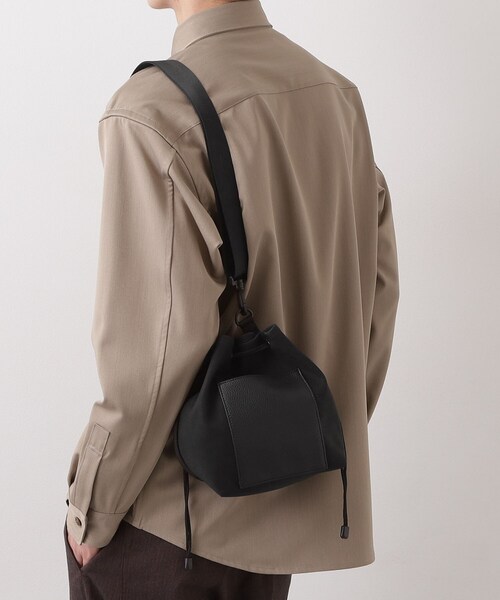 THE SHOP TK (ザ ショップ ティーケー )の「【TO GO SHEEP】巾着ショルダーバッグ(ショルダーバッグ・メンズ・ナチュラル/ブラック・00)」の5枚目の写真